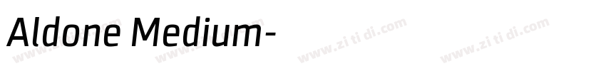 Aldone Medium字体转换